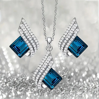Solazure White Gold Jewelry Set