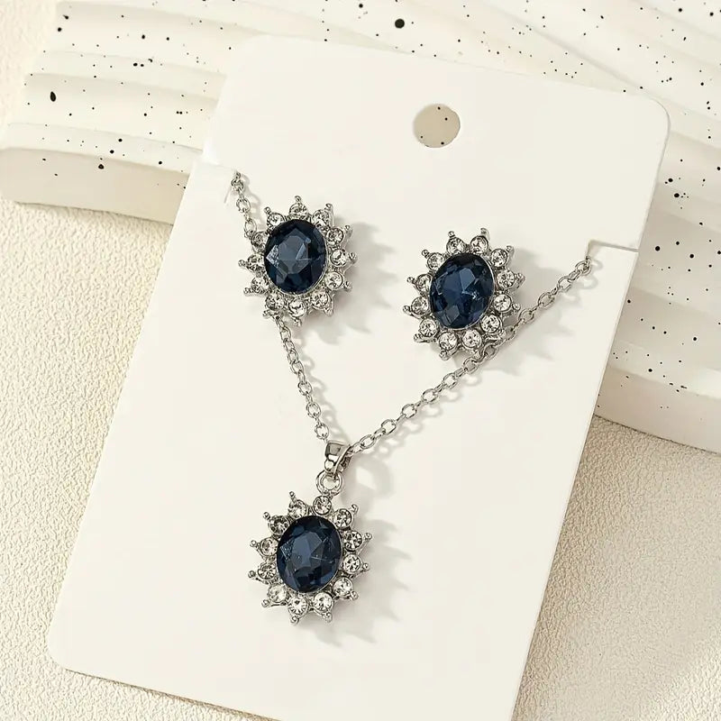 Katya Azuryn White Gold Jewelry Set