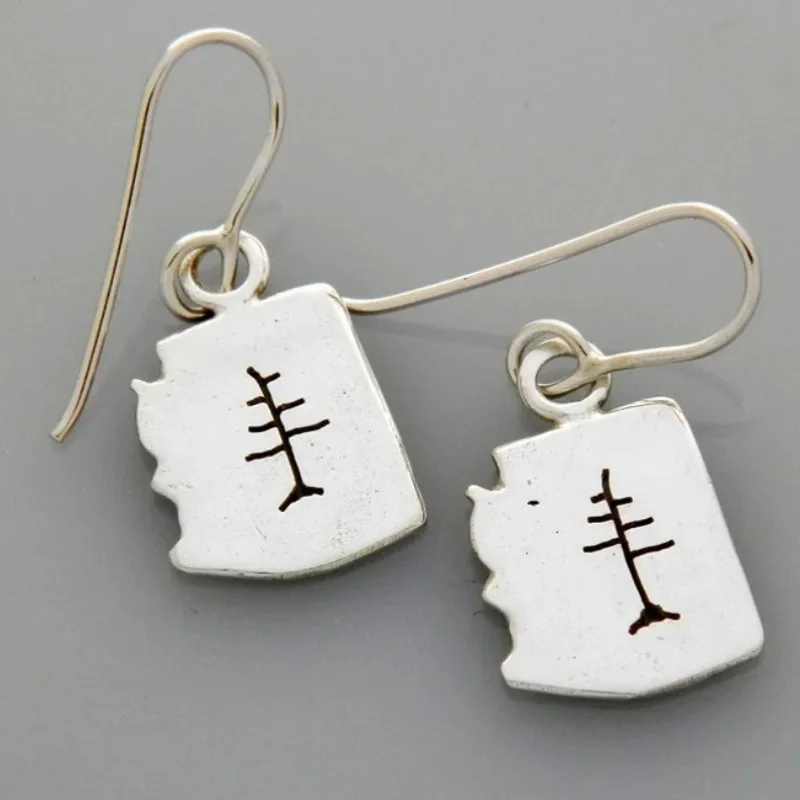 Vintage Hollow Tree Earrings