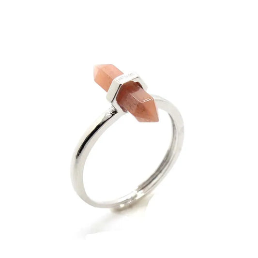 Vintage Orange Glass Open Ring