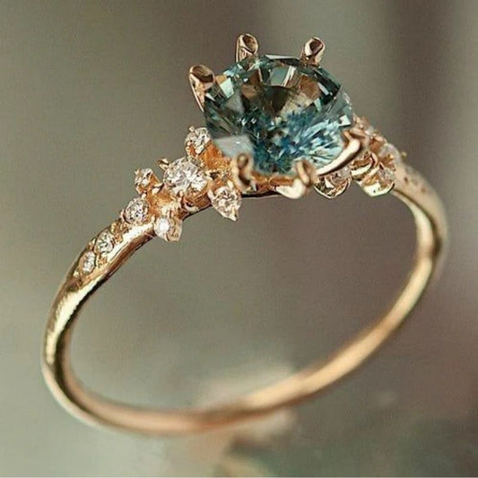 Green Ancient Gold Ring