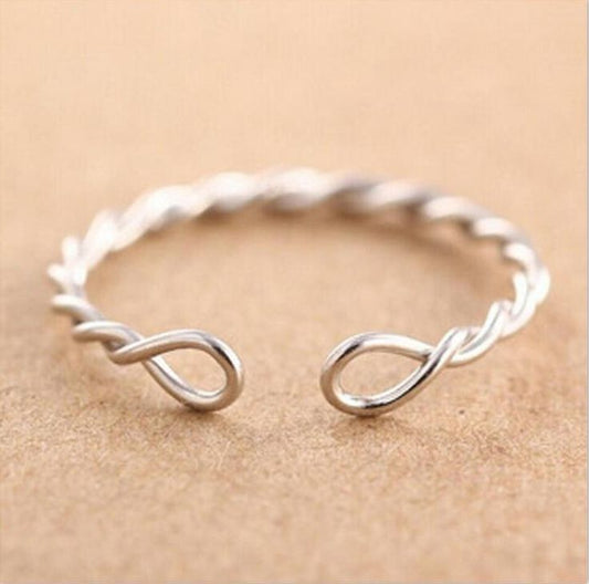 Open Braided Sterling Silver Bracelet