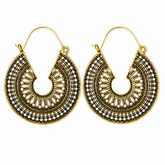 Vintage Bright Zirconia Earrings