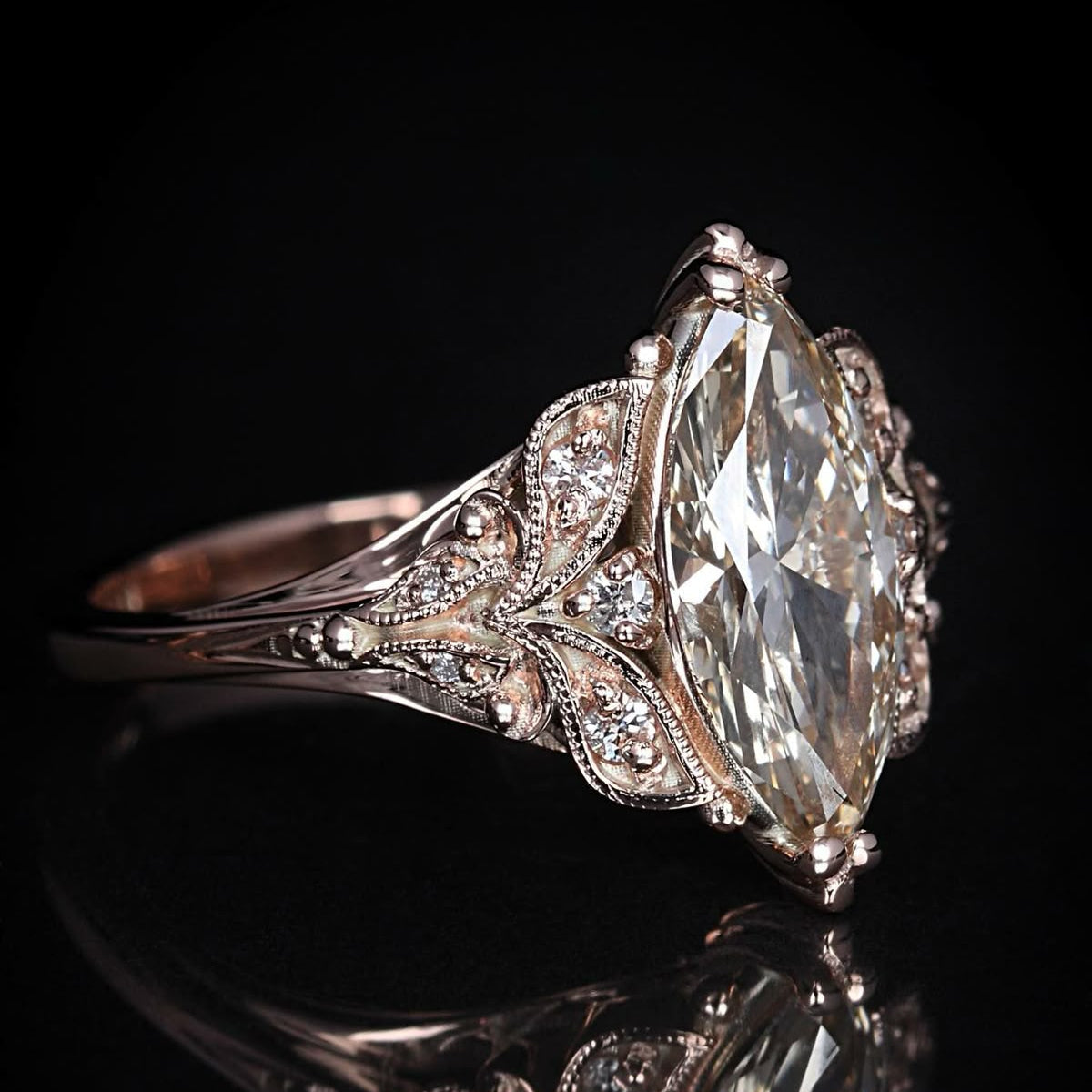 Diamond Oval Elegant Ring