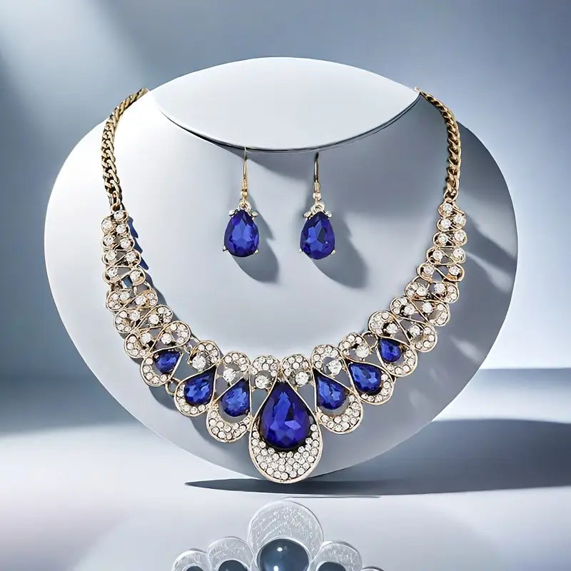 Maevina Zafiros Exquisite Gold Jewelry Set