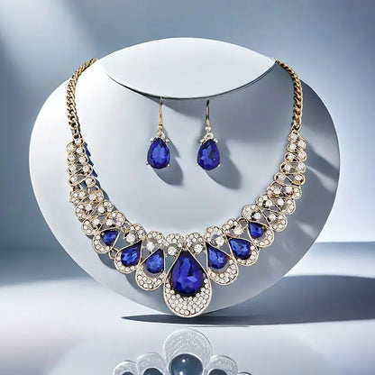 Maevina Zafiros Gold Jewelry Set