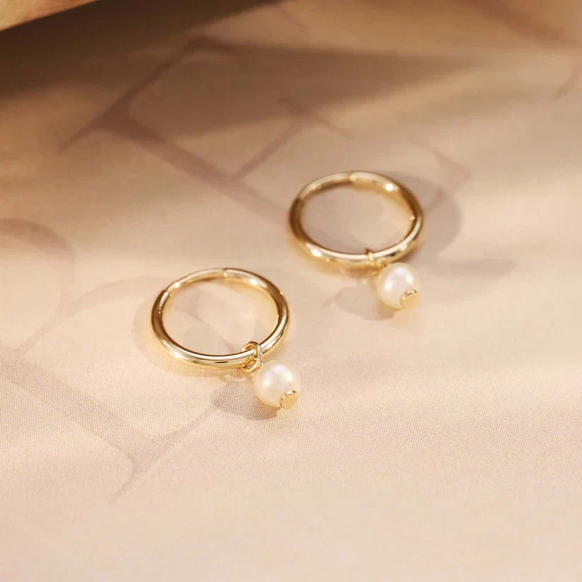 Delia Crest Gold Earrings