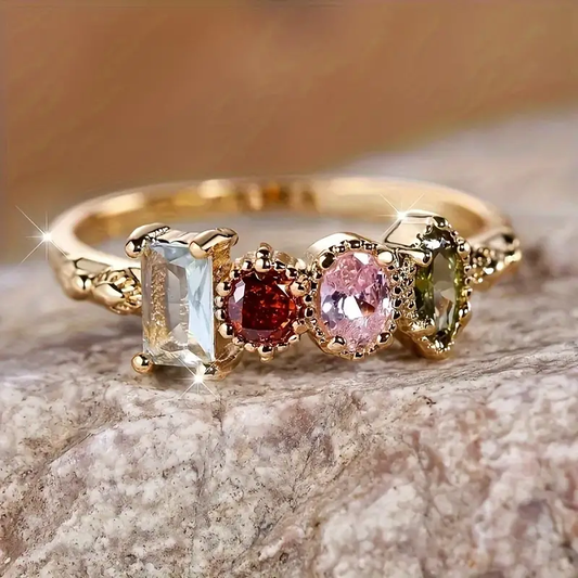 Vintage Gold Floral Ring