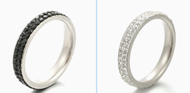 Pavé Eternity Band Duo