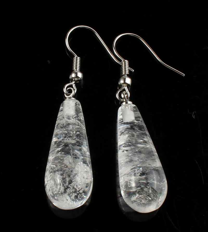 Raw Aquamarine Drop Earrings