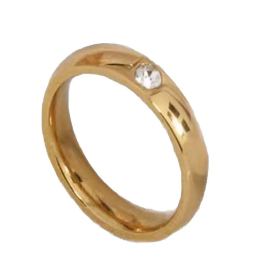 Vintage Inlaid Crystal Ring