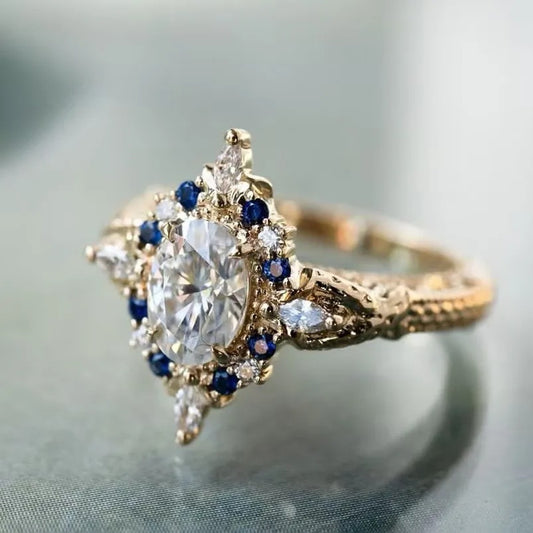 Blue Exotic Fine Ring