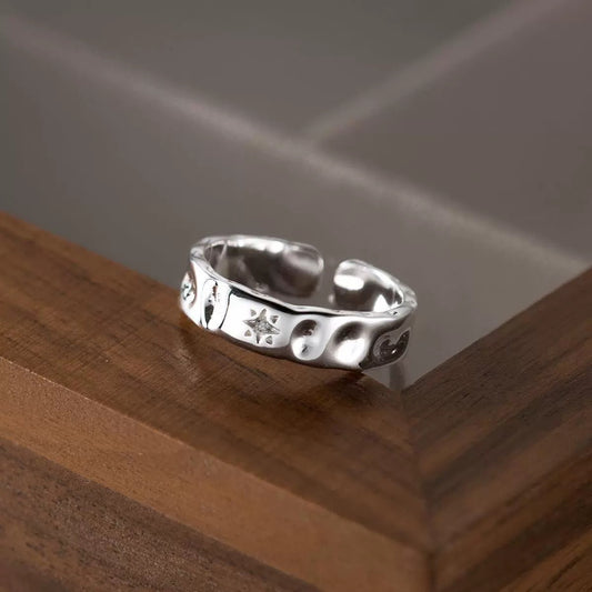 Elegant Star Silver Ring