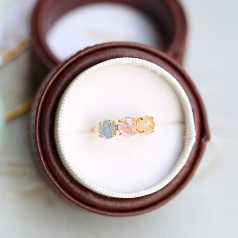 Vintage Colorful Stones Ring