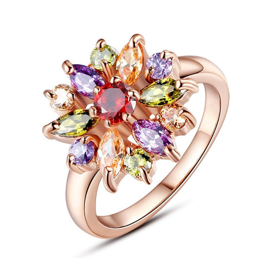 Vintage Colorful Sparkling Ring