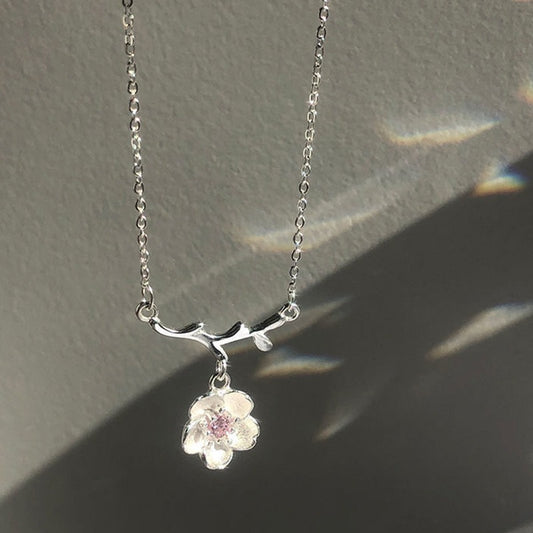 Sterling Silver Blossom Necklace