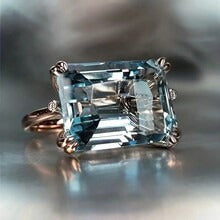 Romantic Sky Blue Ring
