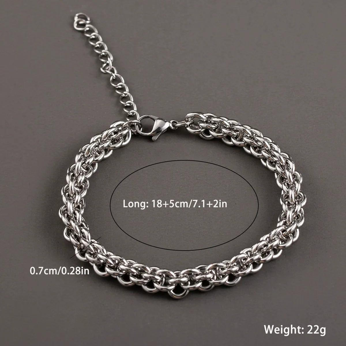 Vintage Silver Chain Bracelet