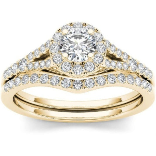 Bright Gold Plated Layer Ring