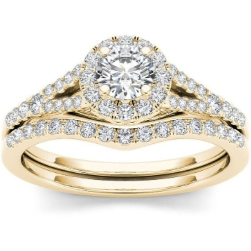 Bright Gold Plated Layer Ring