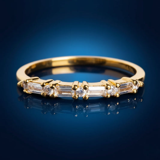 Zirconia White Gold Ring