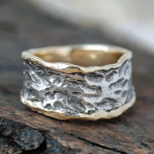 Vintage Minimalist Forged Ring